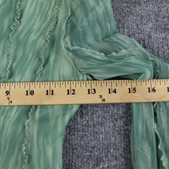 House Of CB Dress XS Dylan Green Colour Ivy Printed Mesh Lace Up Mini Sexy Party - Picture 14 of 16